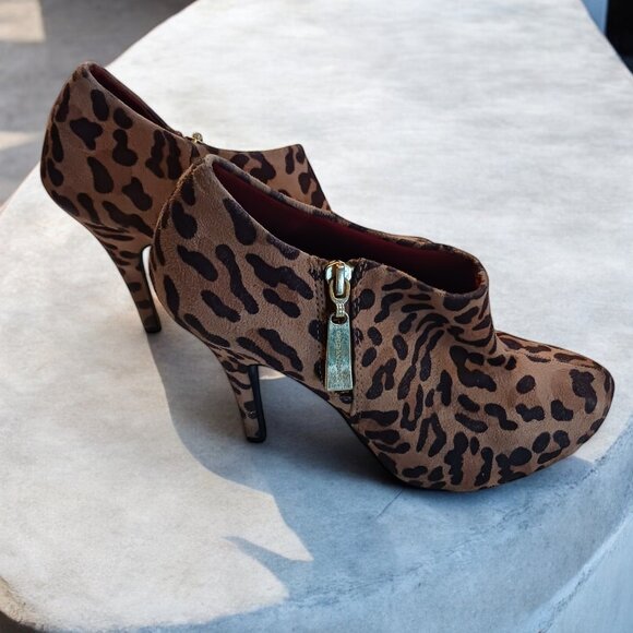 Christian Siriano Leopard Print Ankle Booties – Payless Collaboration, Size 6.5 - Picture 3 of 12
